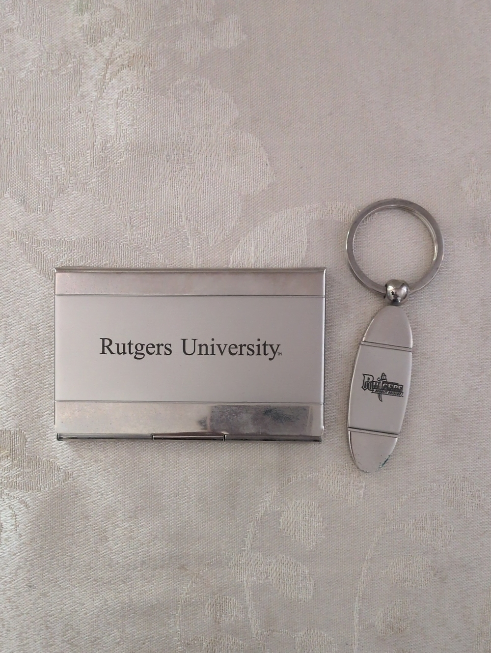 Rutgers University Card Holder And Key Chain
